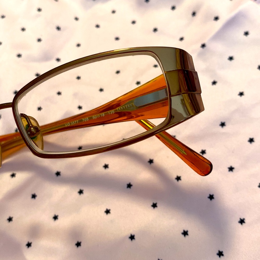 VOGUE Glasses - Bronze Full Rim Rectangular Frames - Picture 3 of 4